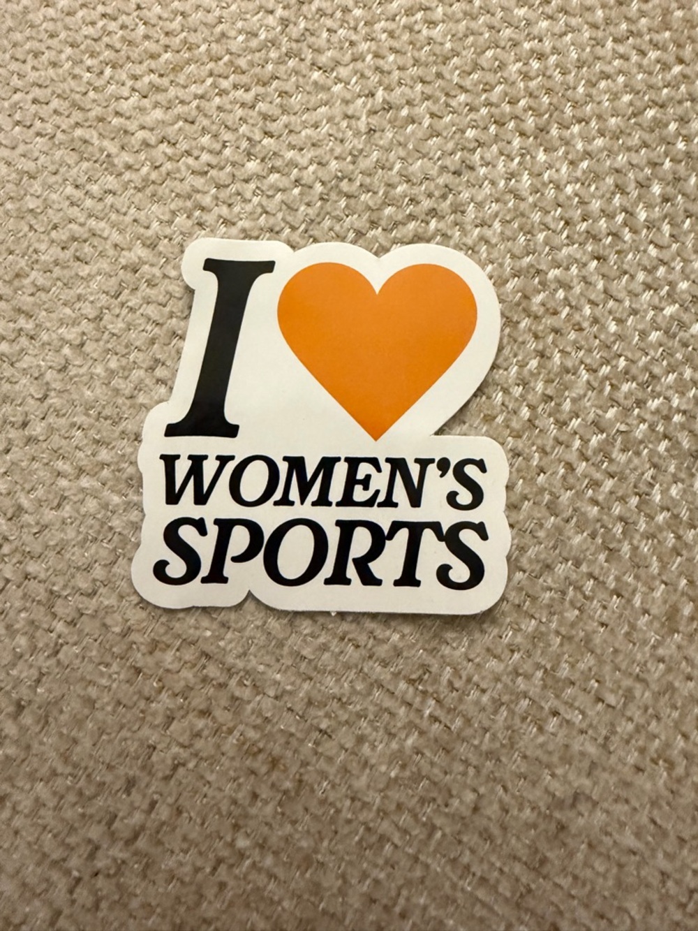 Adorable I 🧡 Women’s Sports Togethxr sticker!